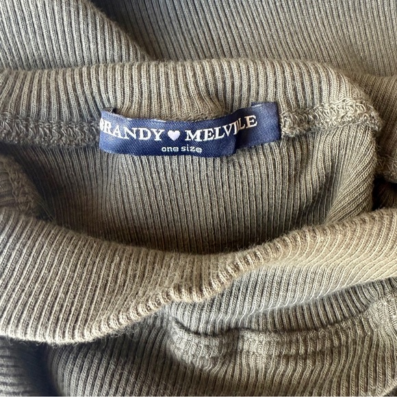 Olive Rib-Knit Dress - Picture 9 of 9